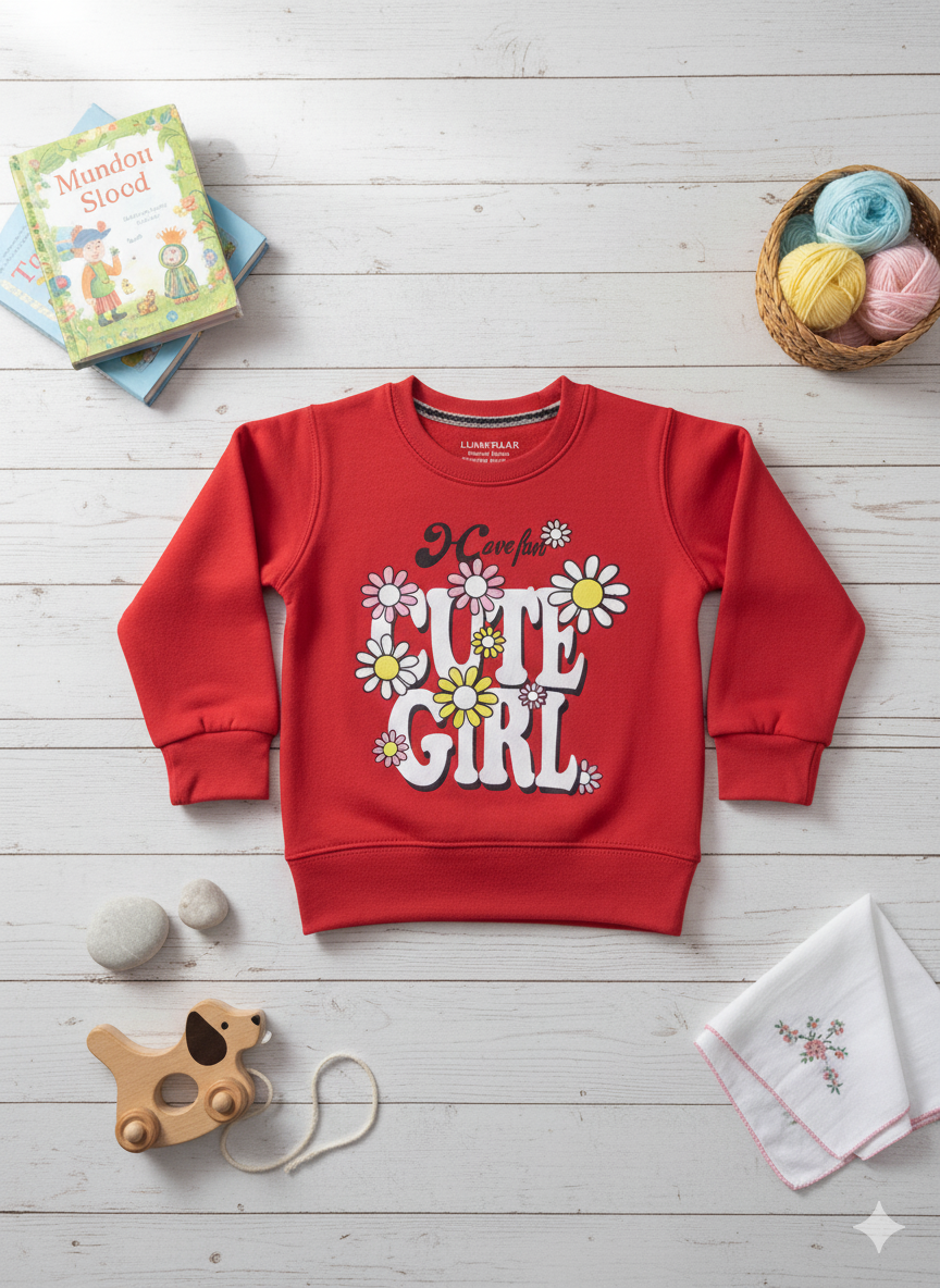 Graphic  Sweatshirt _ Red