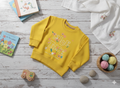 Graphic Flower Sweatshirt _ Yellow