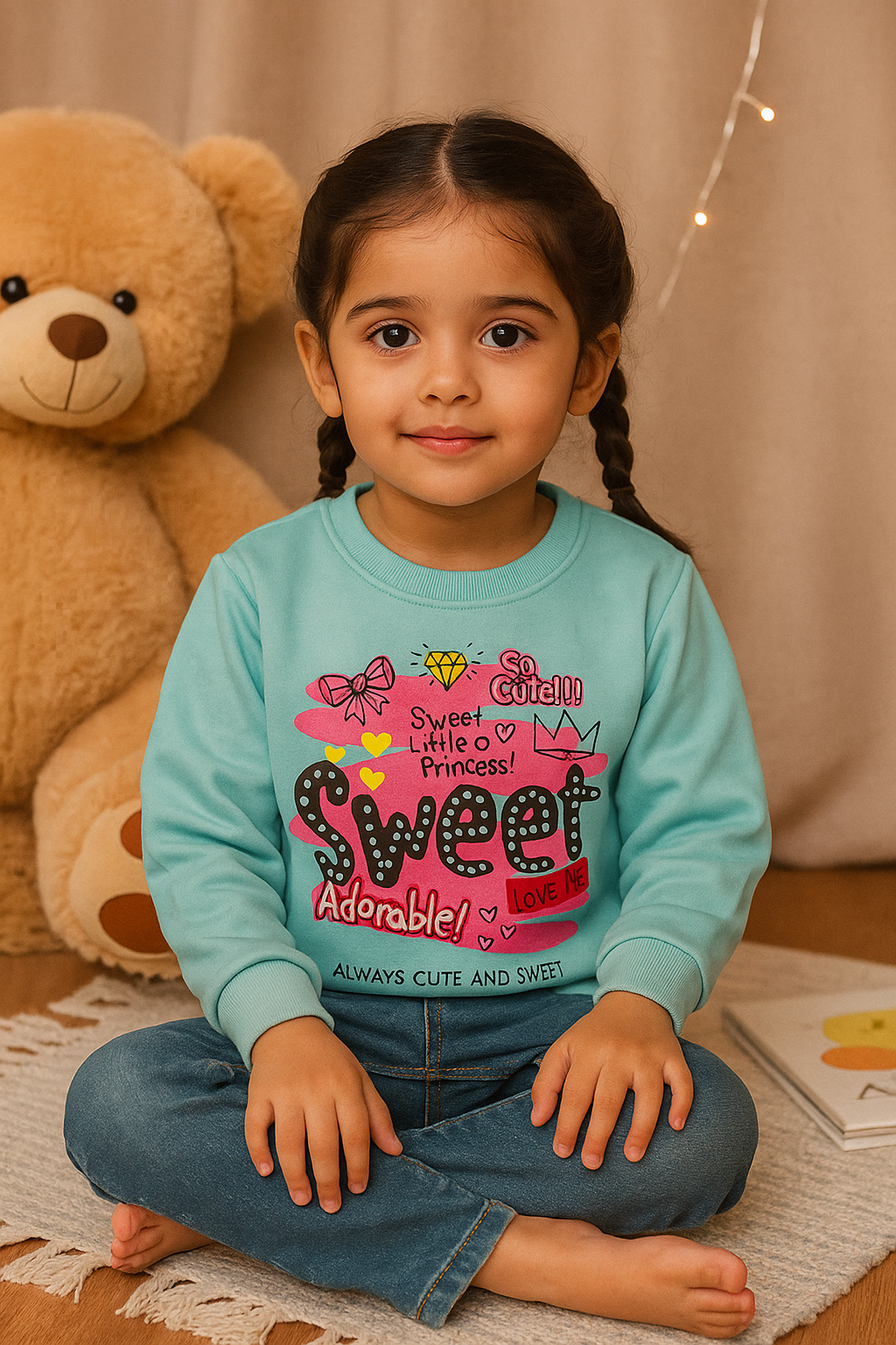 Graphic Sweatshirt _ Sky Blue