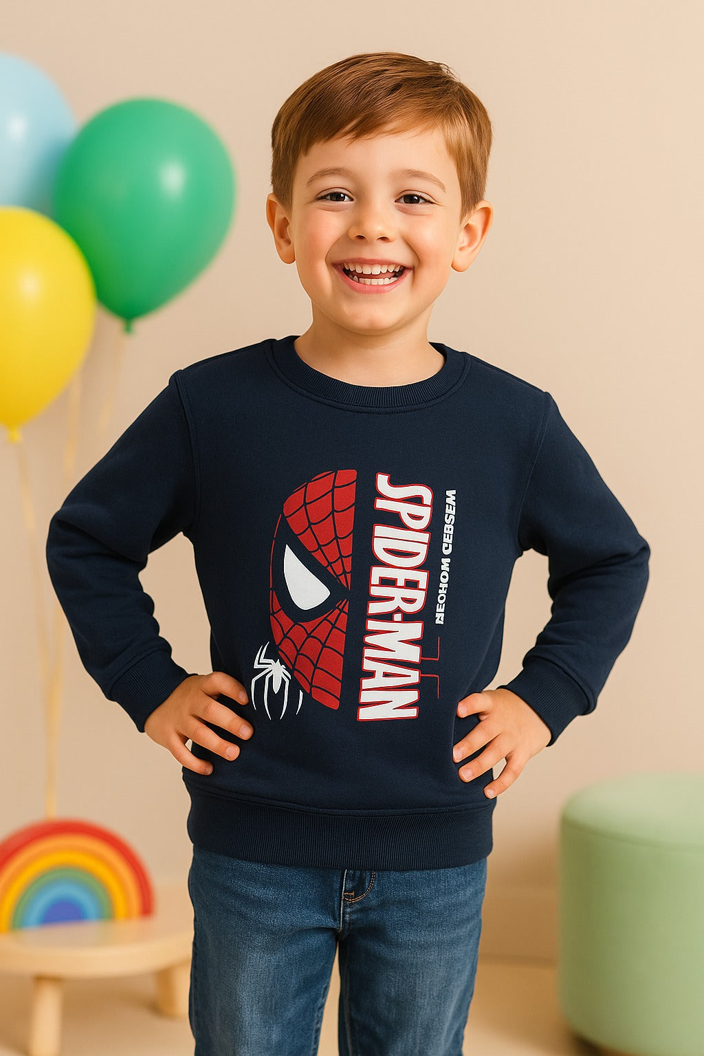 Graphic SpiderMan Sweatshirt _ Black