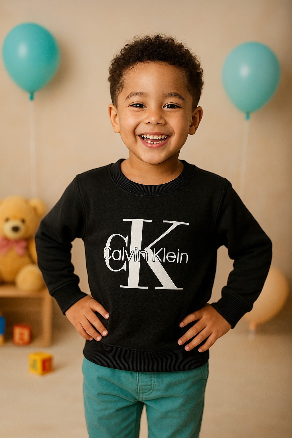 Graphic CK Sweatshirt _ Black